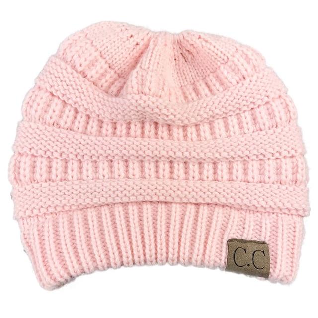 CuteBeanie Soft Knit Ponytail Beanie