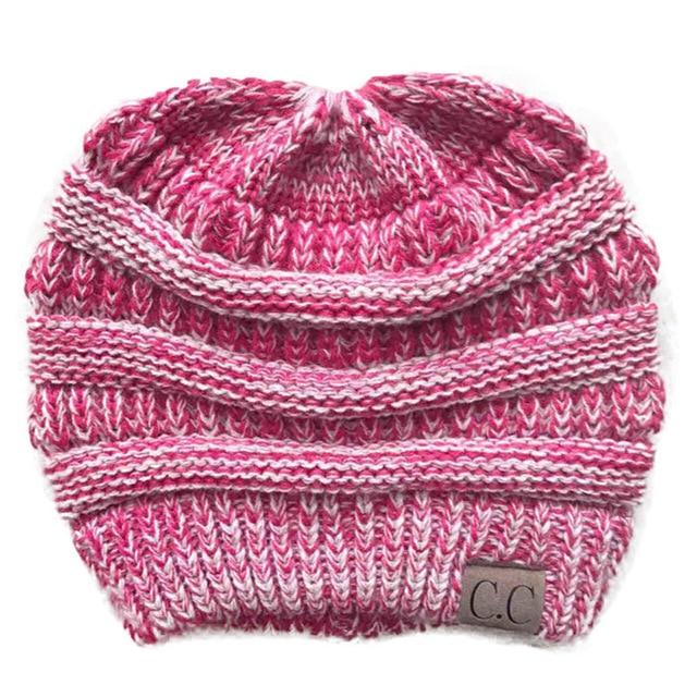 CuteBeanie Soft Knit Ponytail Beanie