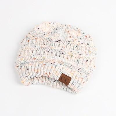 CuteBeanie Soft Knit Ponytail Beanie