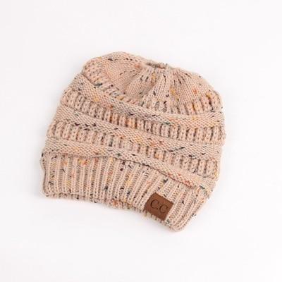 CuteBeanie Soft Knit Ponytail Beanie