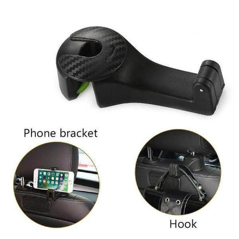 Image of 2in1 Multi-functional Car Headrest Hook (2 pcs) - SlickDecor.com