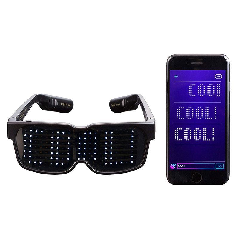 Customizable Quick Flash Rechargeable Luminous LED Light Glasses
