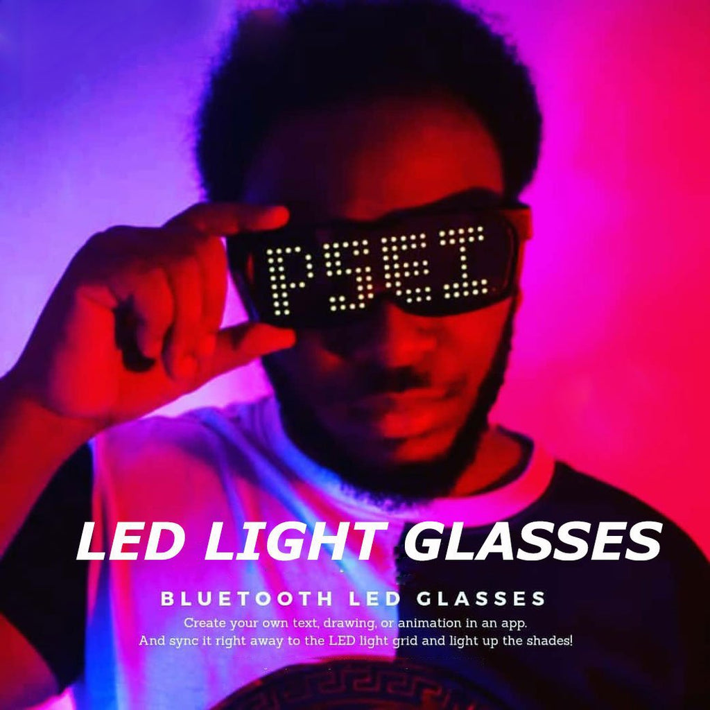 Customizable Quick Flash Rechargeable Luminous LED Light Glasses
