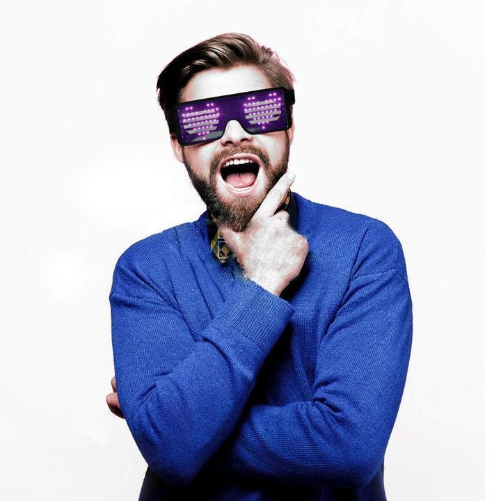 Customizable Quick Flash Rechargeable Luminous LED Light Glasses