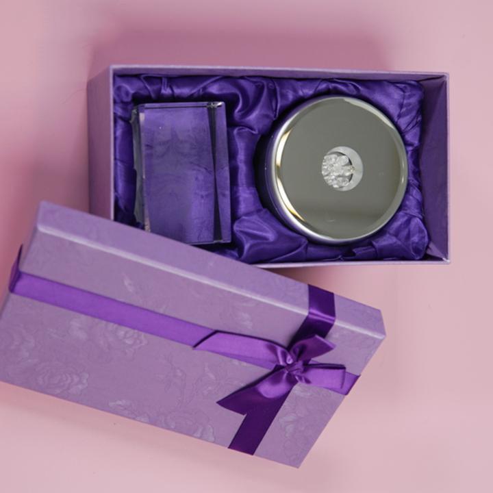 Custom 3D Photo Engraved Crystal Lamp of Your Beloved One