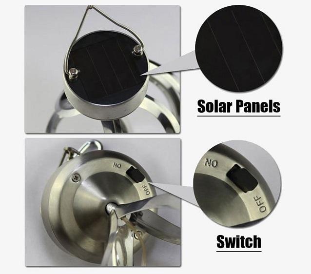 LED Color Changing Solar Wind Chime Light