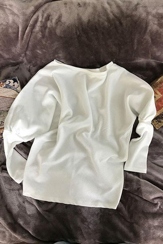 Image of Off Sholder Batwing Sleeve Sweater