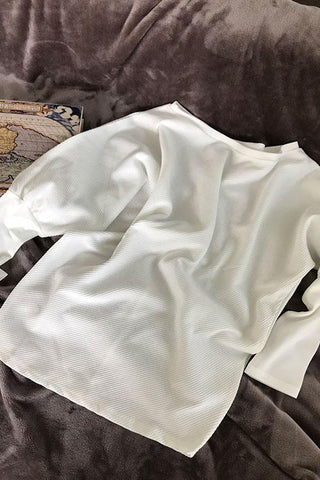 Image of Off Sholder Batwing Sleeve Sweater