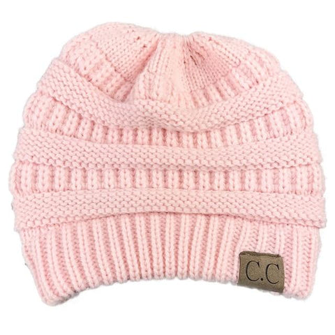 Image of CuteBeanie Soft Knit Ponytail Beanie