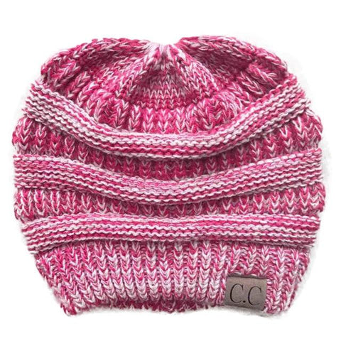 Image of CuteBeanie Soft Knit Ponytail Beanie