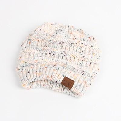 Image of CuteBeanie Soft Knit Ponytail Beanie