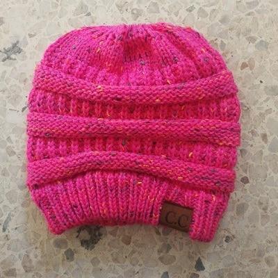 Image of CuteBeanie Soft Knit Ponytail Beanie