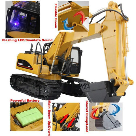 Image of Remote Control Excavator Full Functional Construction Tractor - SlickDecor.com