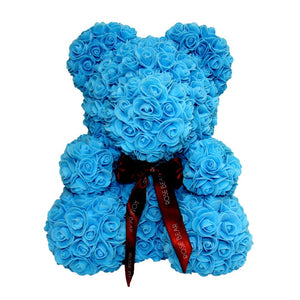 Blue Roses Bear