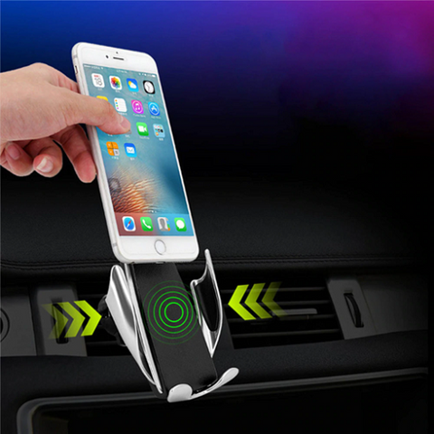 Image of Automatic clamping Wireless Car Charger Mount