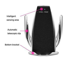 Automatic clamping Wireless Car Charger Mount