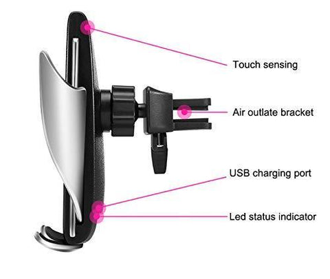 Image of Automatic clamping Wireless Car Charger Mount