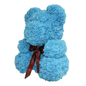 A Rose Bear - Blue