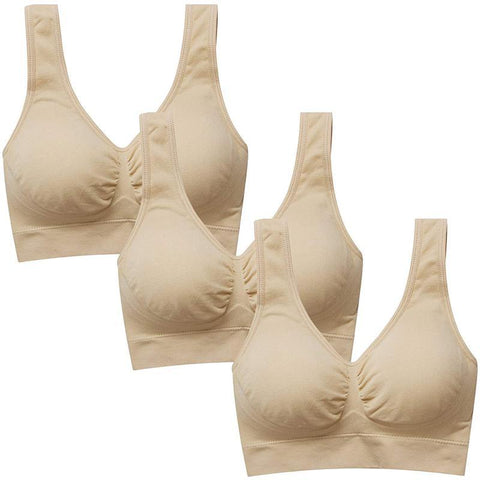 Image of Women's 3-Pack Seamless Wireless Bra - SlickDecor.com