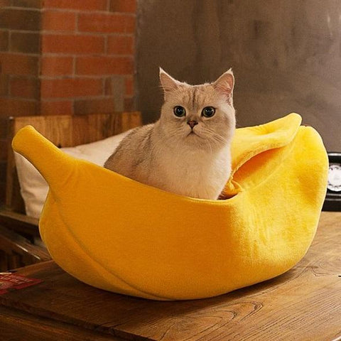 Image of Banana Cave Pets Bed - SlickDecor.com