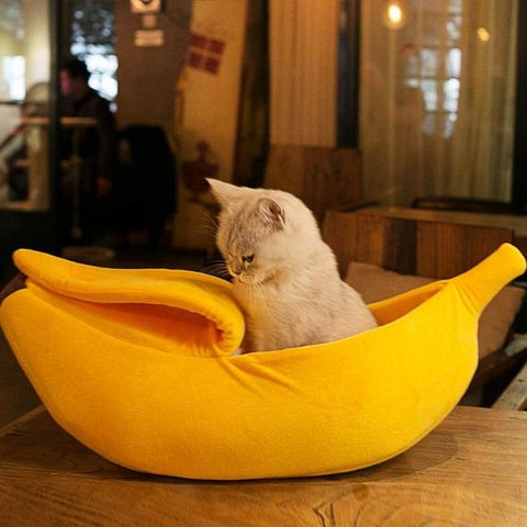 Image of Banana Cave Pets Bed - SlickDecor.com