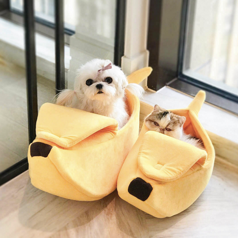 Image of Banana Cave Pets Bed - SlickDecor.com