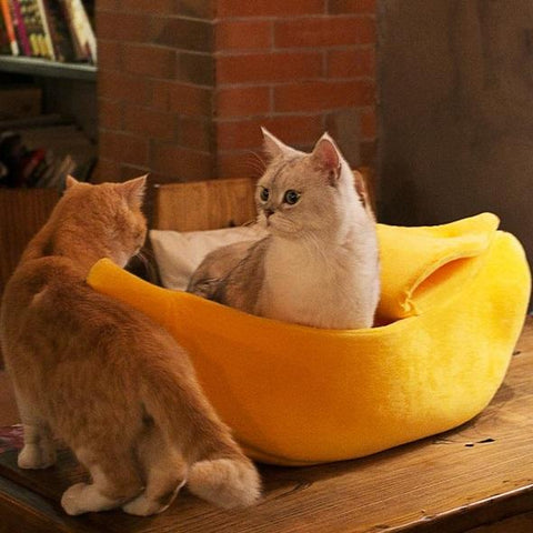 Image of Banana Cave Pets Bed - SlickDecor.com