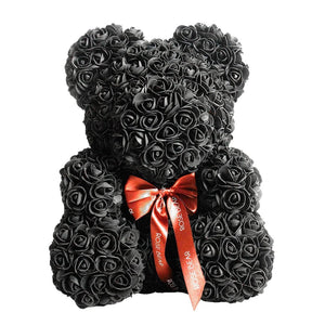 Roses Bear Black