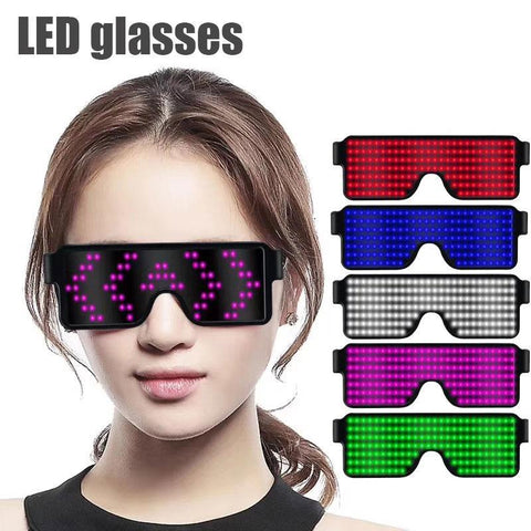 Image of Customizable Quick Flash Rechargeable Luminous LED Light Glasses