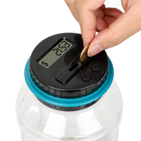 Image of Digital LCD Screen Coin Jar