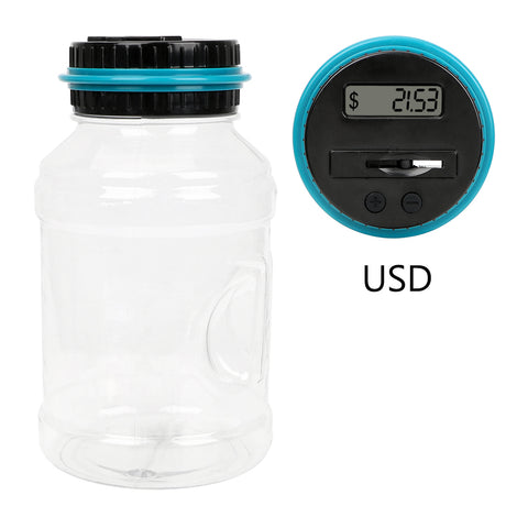 Image of Digital LCD Screen Coin Jar