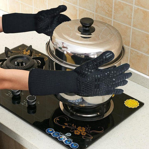 Image of Extreme Heat Resistant BBQ Fireproof Gloves - SlickDecor.com