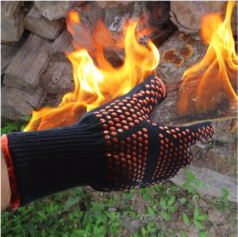 Image of Extreme Heat Resistant BBQ Fireproof Gloves - SlickDecor.com