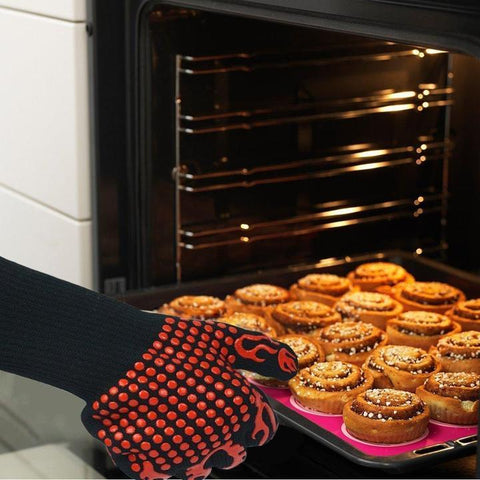 Image of Extreme Heat Resistant BBQ Fireproof Gloves - SlickDecor.com