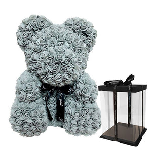 A Rose Bear - Grey