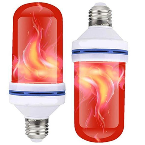 Image of LED Flame Effect Flickering Fire Light Bulb with Gravity Sensor