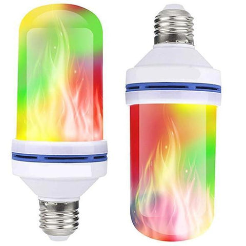 Image of LED Flame Effect Flickering Fire Light Bulb with Gravity Sensor