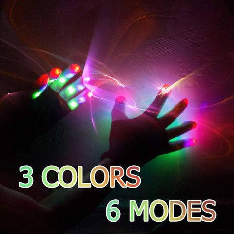 Image of LED Gloves Finger Lights - SlickDecor.com