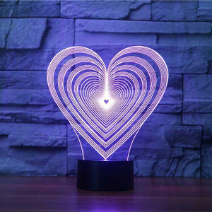 Lovestruck 3D Illusion Lamp - 3D Led Lamps - SlickLamps.com