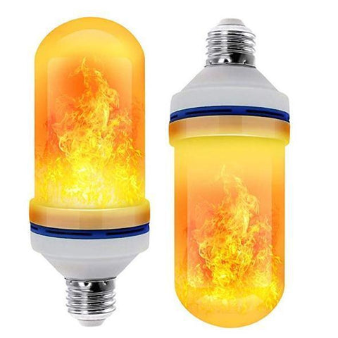 Image of LED Flame Effect Flickering Fire Light Bulb with Gravity Sensor - SlickDecor.com