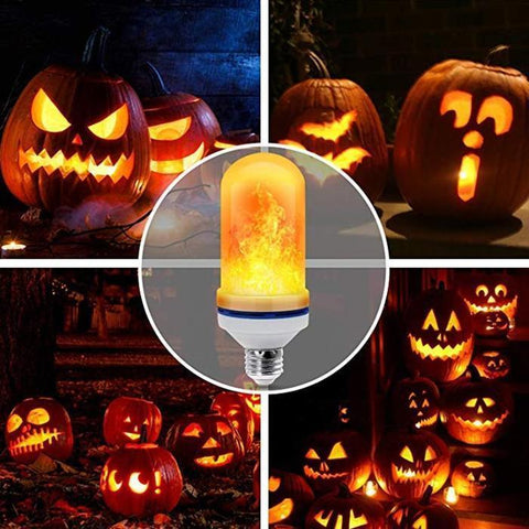 Image of LED Flame Effect Flickering Fire Light Bulb with Gravity Sensor - SlickDecor.com