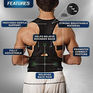 Magnetic Posture Corrective Therapy Back Brace For Men & Women - SlickDecor.com