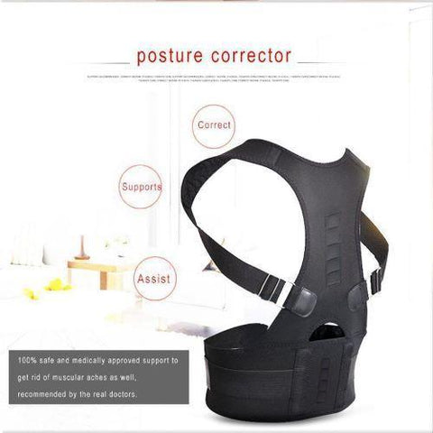 Image of Magnetic Posture Corrective Therapy Back Brace For Men & Women - SlickDecor.com