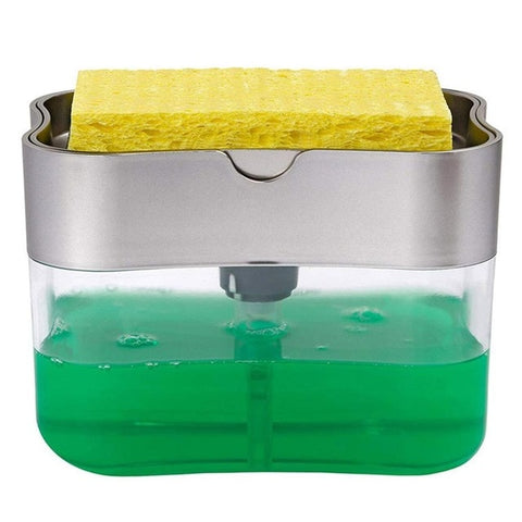 Image of 2-in-1 Sponge Box With Soap Dispenser