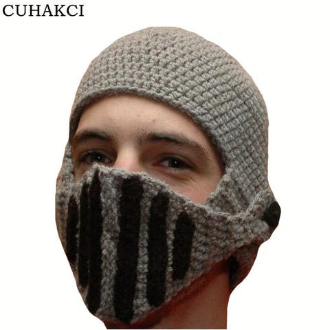 Image of WINTER WARM MEN ROMAN KNIGHT HELMET CAPS, HANDMADE! - SlickDecor.com