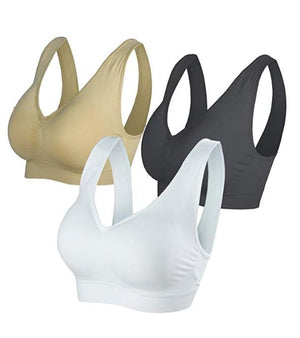 Women's 3-Pack Seamless Wireless Bra