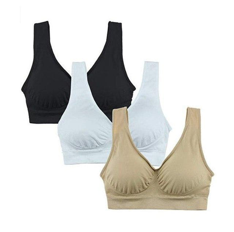 Image of Women's 3-Pack Seamless Wireless Bra - SlickDecor.com