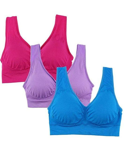 Image of Women's 3-Pack Seamless Wireless Bra - SlickDecor.com