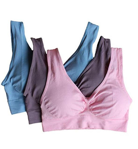 Image of Women's 3-Pack Seamless Wireless Bra - SlickDecor.com