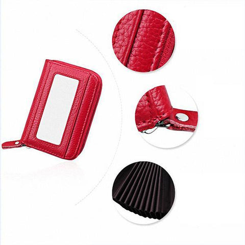 Image of RFID Genuine Leather Card Holder - SlickDecor.com